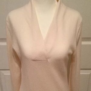 Banana Republic 100% Cashmere Sweater Medium Ivory